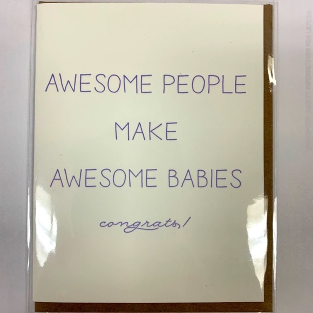 Blank New Baby Congratulations Premium Card Stock
